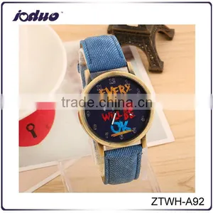 New Arrivals Mixed Color Everything Will Be Ok Watch Leather thumbnail-1