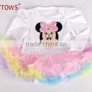 LTZ008-B 0-12 Month Girl Dress Blue Girl Dress Princess Long Sleeve Dress Wholesale Dance Dress thumbnail-4