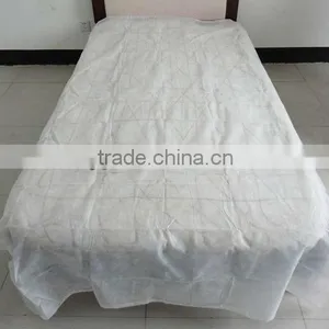White Nonwoven Disposable Bedsheet thumbnail-1