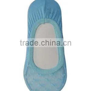 Ladies' Fashion Light Blue Footie Socks thumbnail-1