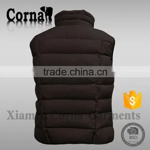 2015 New Arrival Custom Color Sleevelss Windproof 100% Polyester Warm Keeping Waist Coat for Men thumbnail-2