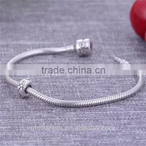 925 Sterling Silver Bead Oxidized Stopper Charm Products Charms Bead Silver Metal Jewelry STY004 thumbnail-2