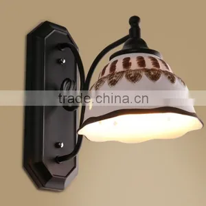 European Style Metal Interior Decoration Glass Wall Lamp thumbnail-1