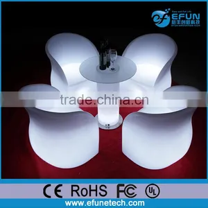 Led Decorative Furniture,rgb Color Led Plastic Garden Chairs and Tables thumbnail-1