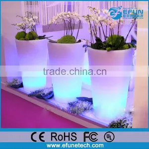 Decorative Rgb Color Flower Illuminated Vases,led Glow Planter Flower Pots thumbnail-1