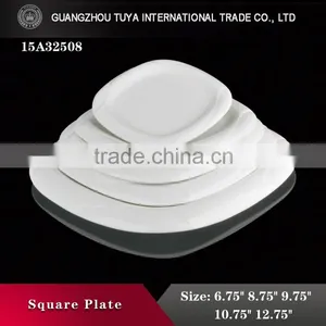 Wholesale Cheap Price Edgefold Porcelain Ceramic Square Dish thumbnail-1