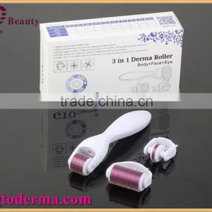 2016 Newest 3 In1 180+600+1200 Needle Derma Roller for Hair Loss Treatment thumbnail-3