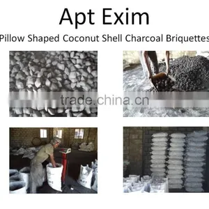 Coconut Shell Charcoal Briquettes Mainly Used for BBQ & Barbecue Center thumbnail-5