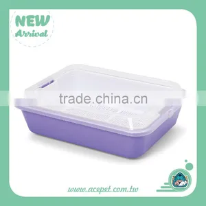 670-A Taiwan Design Pet Product,3coior Plastic Indoor Cat/Pet Litter Box Toilet With Scoop thumbnail-4