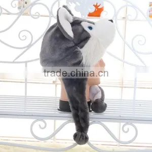 Customized Logo Plush Funny Kids Winter Animal Hat thumbnail-6
