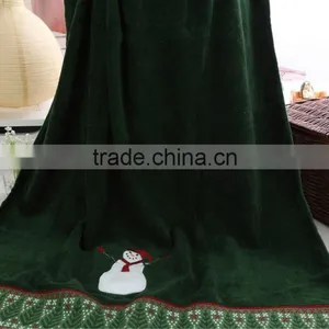 High Quality Cotton Bath Towel Set With Santa Pattern thumbnail-3