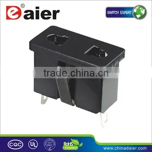 AS-15B AC Power Inlet Socket Bakelite Two Plug thumbnail-1