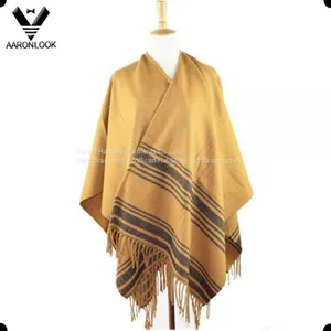 Hot Selling Stripe Pattern Big Woven Shawl thumbnail-1
