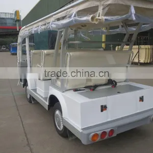 Pure White 14 Passenger Shuttle Bus From Suzhou Eagle thumbnail-5
