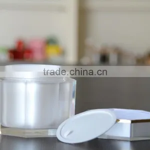 2016 Unique New High Quality Hexagon Acrylic Cream Jars thumbnail-3