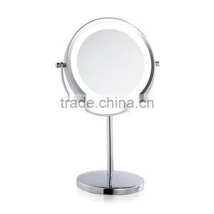 Double Sided Tabletop Magnification LED Makeup Mirror thumbnail-2