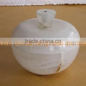 CUSTOM MADE Pakistani Supplier ONYX CANDY JARS POTS HANDICRAFTS thumbnail-4