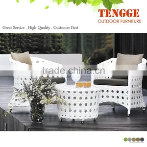 Rattan Coffee Shop Chairs and Table Furniture TG8076 thumbnail-1