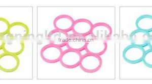 Heat Resistant Silicone Mat Round Shaped Waterproot Place Mat thumbnail-5
