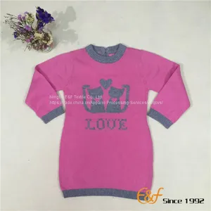 Long-style Sweater With Cats Jacquard thumbnail-1
