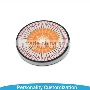 2 Inch Sublimation Custom Plastic Poker Dealer Button thumbnail-1