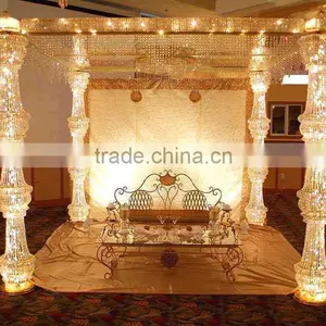 Wedding Mandap/indian Wedding Mandap Designs/crystal Stage thumbnail-2