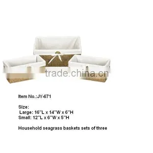 Household Seagrass Basket for Wholesale thumbnail-1