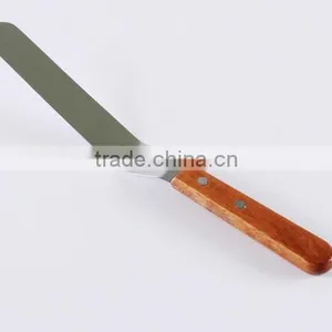 CY196 Hot Sale 10'' Wood Handle Staniless Steel Bread Knife Butter Knife thumbnail-1