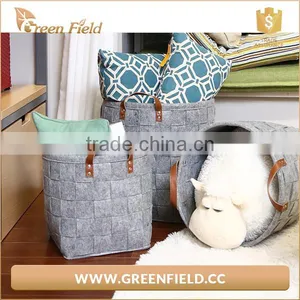 China Supplier Woven Felt Basket Kids Toy Bag thumbnail-2