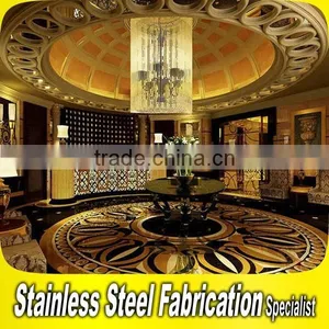 Custom Made Stainless Steel Hotel Lobby Wall Decoration thumbnail-6