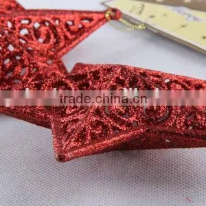 2PC Christmas Decoration Hollow Pentagram Christmas Ornaments Pendant thumbnail-2
