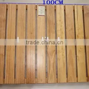 Natutal Solid Wooden Spa Shower Mat Bamboo Floor Mat for Bath, Spa, Pool thumbnail-6