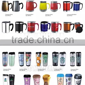 NBRSC Double Wall Plastic 350ml Advertising Cup Promotion Thermos Tumbler With Paper Insert thumbnail-4