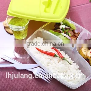 Wholesale Foodgrade Plastic Lunch Box With Fork and Knife,plastic Lunch Box With Fork thumbnail-3