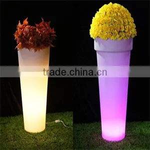 LED Large Garden Flower Pots Blue /led Plastic Large Lightweight Flower Pot/flower Pot Pendant Lamp thumbnail-4