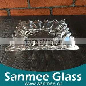 Unique Shape Crystal Cheap Decorative Fruit Glass Plates thumbnail-1