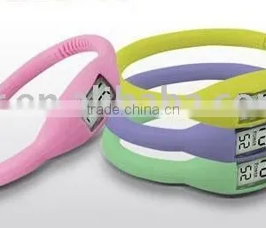 Eco-friendly Silicone Minus Ion Balance Wristband Watch thumbnail-1