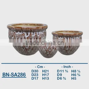Vietnamese Ceramic Glazed Indoor Pot/ Indoor Planter BN-SA286 thumbnail-1