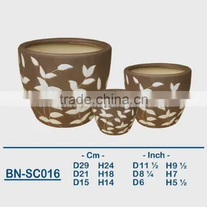 Vietnamese Ceramic Indoor Pot/ Indoor Planter BN-SC016 thumbnail-1