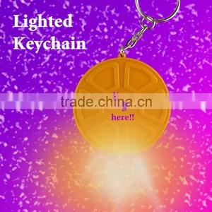 Lighted Round Keychain for Promotion thumbnail-1