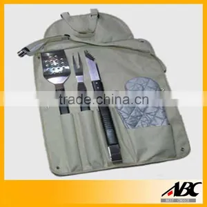 Fashion Style Apron Bag Wooden Handle BBQ Tool Set thumbnail-4