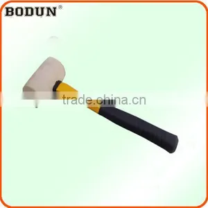H3004 White Rubber Hammer With Fiberglass Handle thumbnail-1