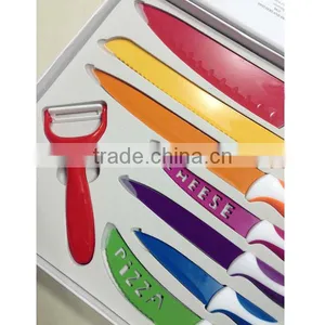 KN-9741 7pcs Colorful Non-stick Coating Knife Set thumbnail-3