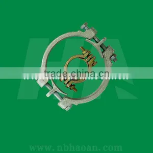 Galvanized Steel Double Bolt Clamp thumbnail-1