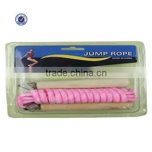 Rope Skipping, Rubber, Wood Handle, Cheap thumbnail-1