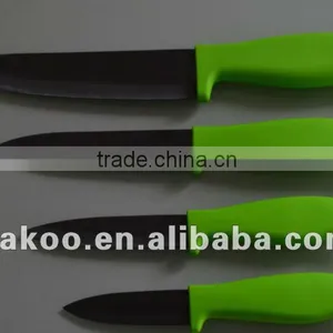 Factory in Yangjiang 4 Pieces PP+TPR Handle Zirconia Ceramic Knife thumbnail-1