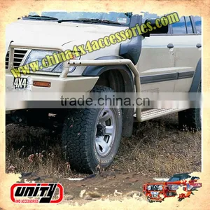 4x4 Accessories Wholesale ARB Design Steel Side Step Running Board Nerf Bar Car Pedal for Patrol Y61 GU4 With Side Rail thumbnail-1