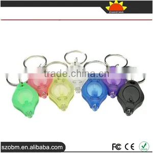 (ZY-W50K) New Fashion Plastic White Light 50000mcd Mini Led Light Keychain thumbnail-1