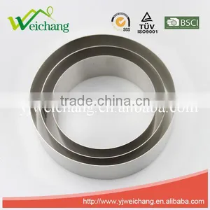 WCL152 Stainless Steel Round Mousses Rings Cutter Cake Moulds Set of 3 thumbnail-1
