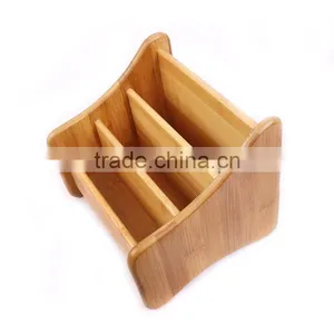 Aonong Hot Sale Bamboo Desk Organizer/Remote Control Holder thumbnail-2